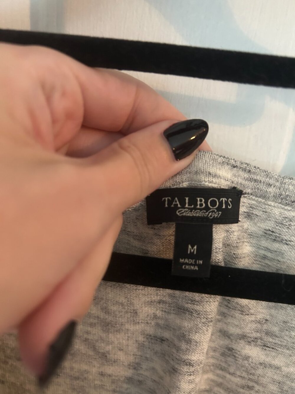 Talbots Heather Grey Ruched Tank - Picture 2 of 5